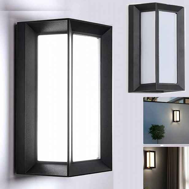 Venkovní lampa o výkonu 18 W s pohybovým senzorem, zahradní nástěnné svítidlo