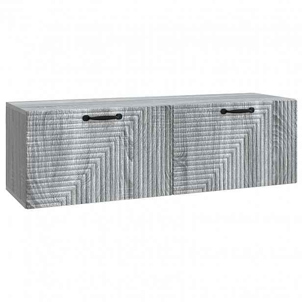 vidaXL Nástěnná TV skříň Šedá sonoma 98 x 31 x 30 cm Kompozitní dřevo