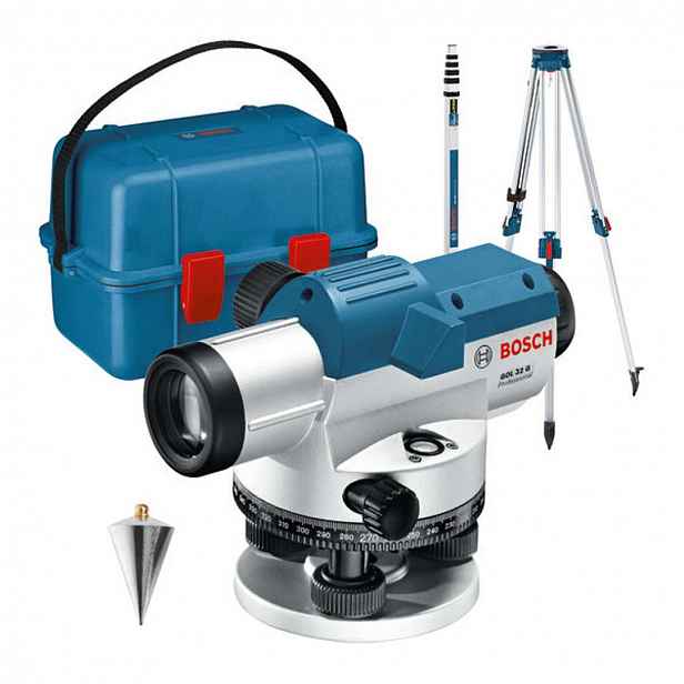 Bosch - Optický nivelační přístroj, dosah 120 m, s příslušenstvím 0601068503