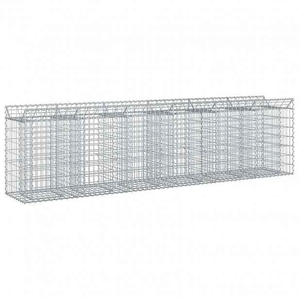 vidaXL Gabionový vyvýšený záhon 2 ks 300 x 50 x 80 cm Pozinkovaná ocel
