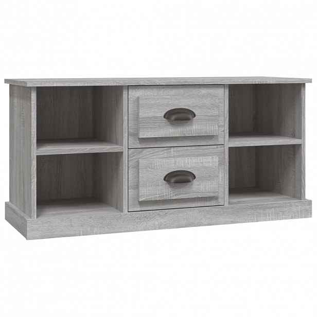vidaXL TV skříňka šedá sonoma 99,5 x 35,5 x 48 cm kompozitní dřevo