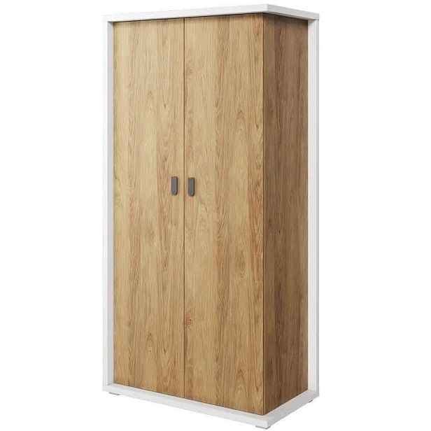 Casarredo Šatní skříň SOMAS 02 2D bílá/ořech natural