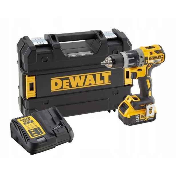 DCD796P1T Dewalt Aku Šroubovák Příklep Xr 18V S 1 Akum. 5Ah Nabíječka Kufr