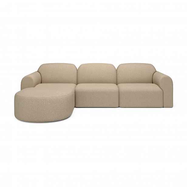 Modulární sedací souprava Bulky – 1 sedák + end seater L arm + end seater R arm + půlkruhový taburet - Ethnicraft