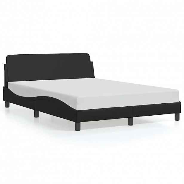 vidaXL Rám postele Dover černý 120 x 200 cm umělá kůže
