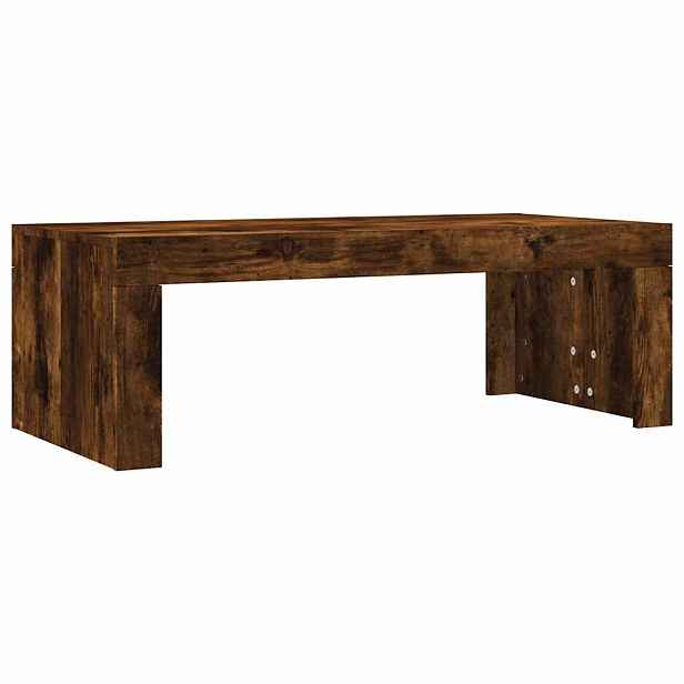 vidaXL Konferenční stolek kouřový dub 102x50x36 cm kompozitní dřevo