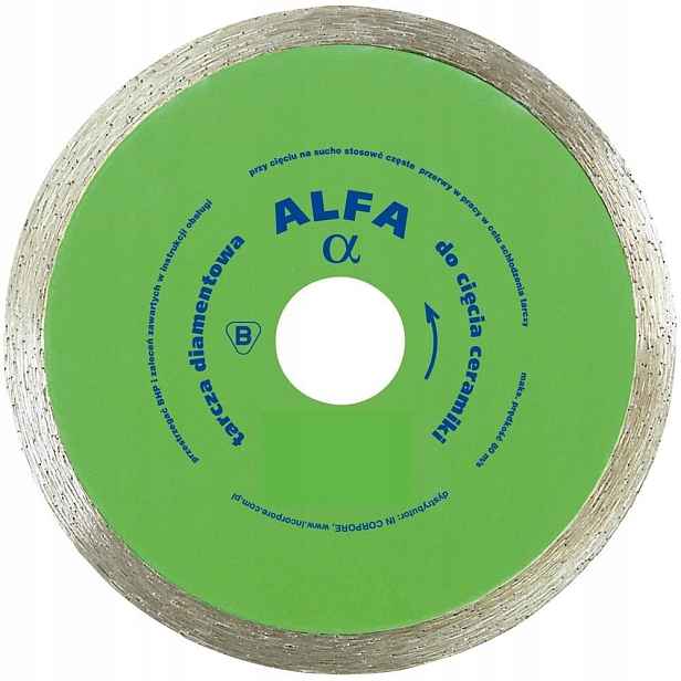Diamantový Kotouč 180mm Alfa Na Glazuru A Keramiku