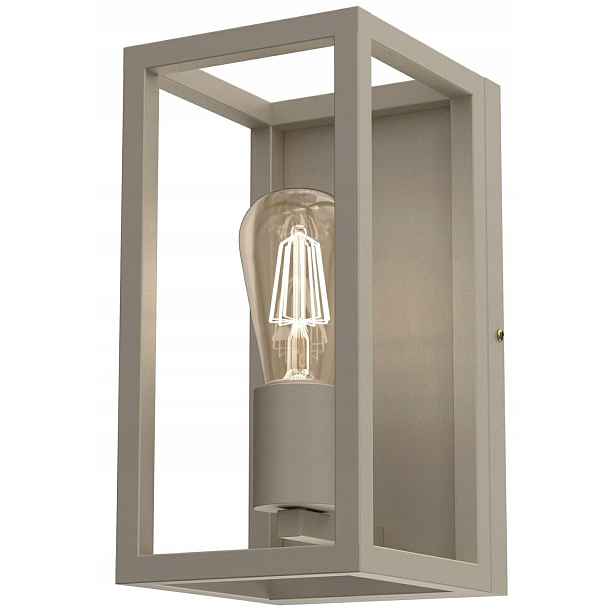 Nástěnná lampa Loft Industriální klec Nástěnné svítidlo Frame Béžová 1xE27