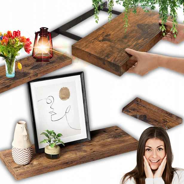 Nástěnná Police, Závěsná Nástěnná Police, Organizér Ve Vintage Stylu Loft!