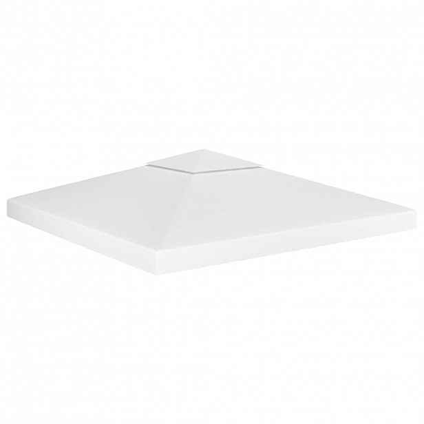 vidaXL Dvojitá střecha na altán 310 g/m² 3 x 3 m bílá