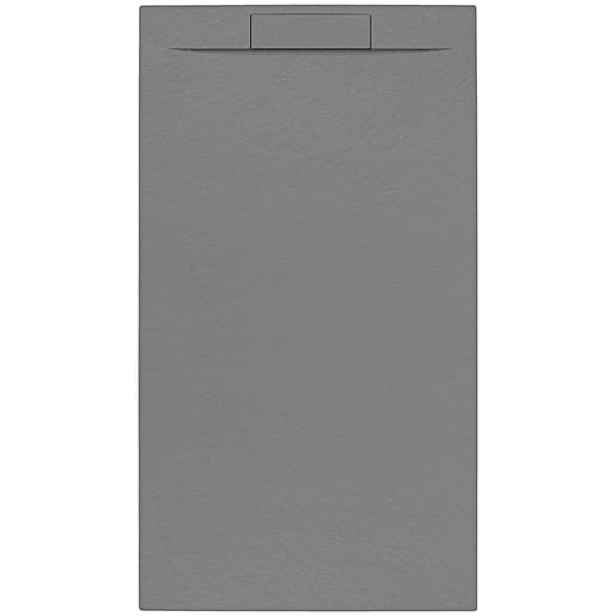 Sprchová vanička obdélníková SAT Fusion 140x80 cm litý mramor Gris SATFU14080GR