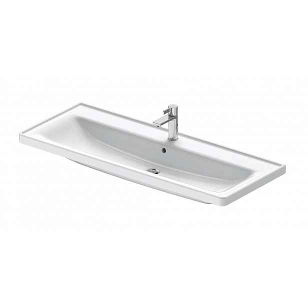 Duravit D-Neo - Umyvadlo 120x48 cm, s přepadem, otvor pro baterii, bílá 2367120000