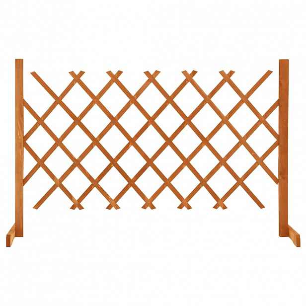 vidaXL Zahradní trelážový plot oranžový 120 x 90 cm masivní jedle