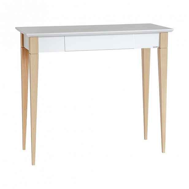 Bílý pracovní stůl Ragaba Mimo, šířka 85 cm