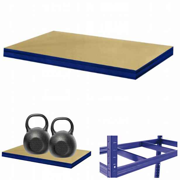Police pro kovový regál Helios 75x30 cm 1Px275 kg Příčníková Deska Nebe