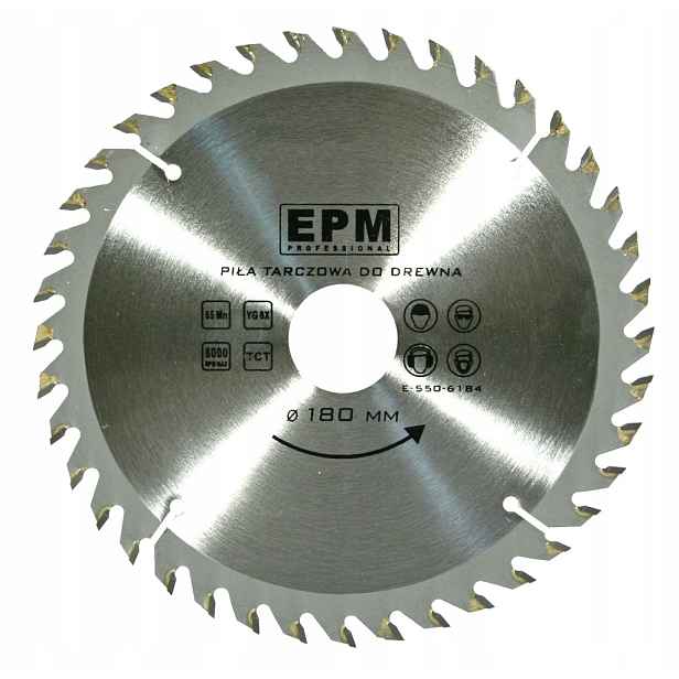 Sintrová Pila 180 MM, 40 Zubů E-550-6184