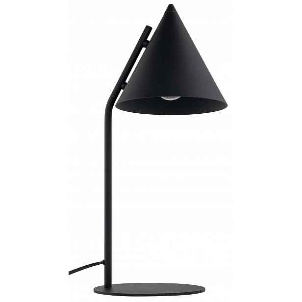 Stolní lampa Cono Černá Kovová Stínidlo 1xE27 49 Cm Stolní lampa do domácnosti