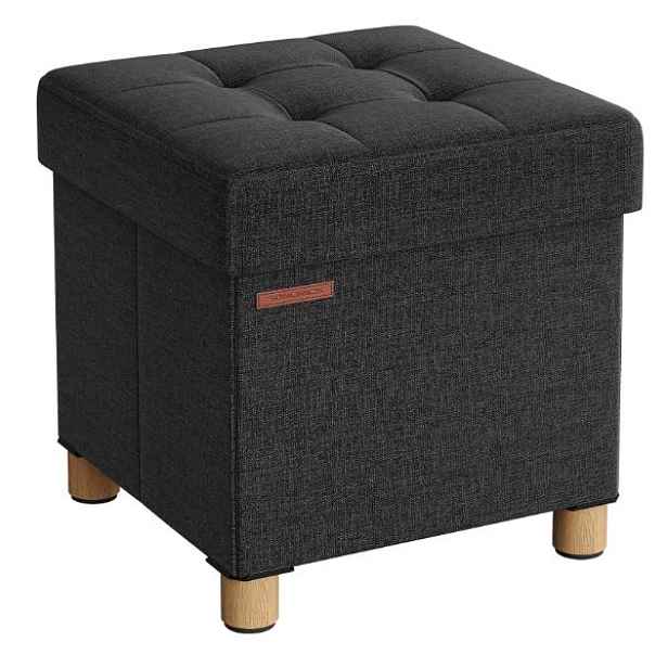 Taburet taburetka Songmics černá lsf014b11