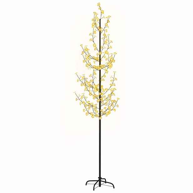 vidaXL Rozkvetlá třešeň s 368 teplými bílými LED 300 cm