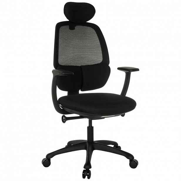 MID.YOU OTOČNÁ ŽIDLE, síťovina, černá