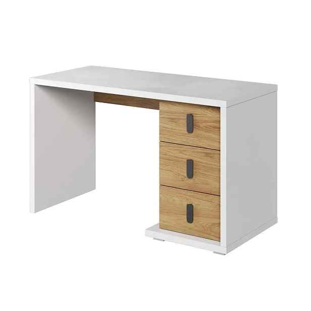Casarredo Pracovní stůl SOMAS 06 3S bílá/ořech natural