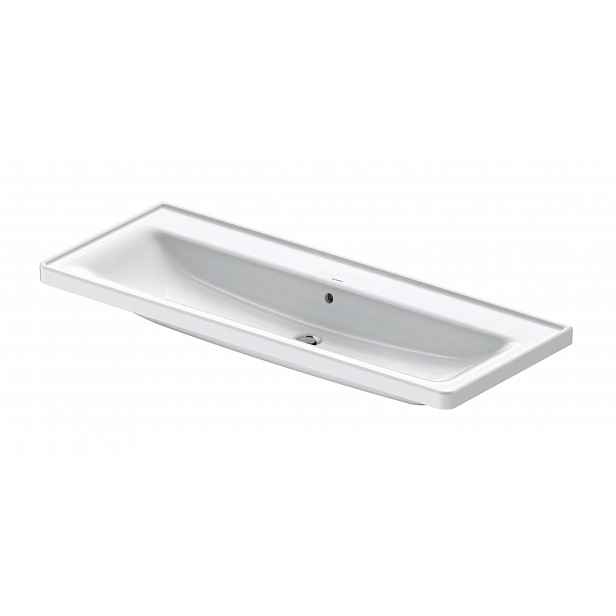 Duravit D-Neo - Umyvadlo 120x48 cm, s přepadem, bez otvoru pro baterii, bílá 2367120060