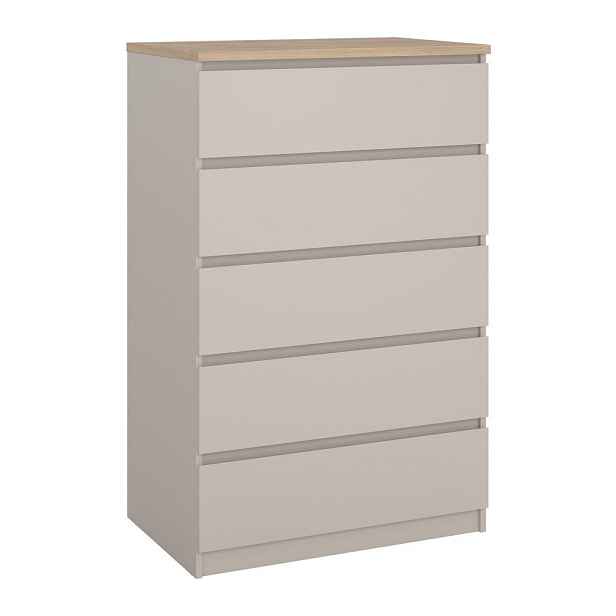 Krémová komoda 77x121x50 cm Naia – Tvilum