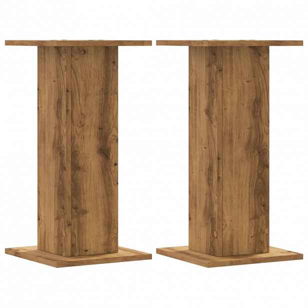 vidaXL Stojany na rostliny 2 ks dub artisan 30 x 30 x 60 cm kompozit