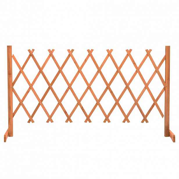 vidaXL Zahradní trelážový plot oranžový 150 x 80 cm masivní jedle