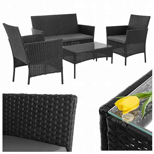 Zahradní nábytek Sada zahradního nábytku na terasu Technorattan Stolek Sofa