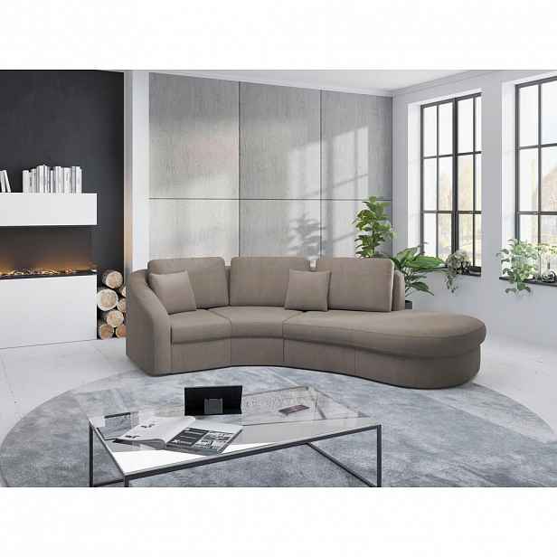 Sit & More ROHOVÁ SEDAČKA, textil, hnědá