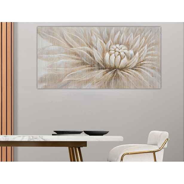 Ručně malovaný obraz Leknín, 140x70 cm