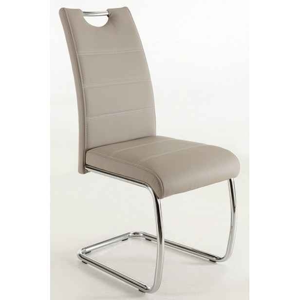 Jídelní židle Flora, cappuccino ekokůže