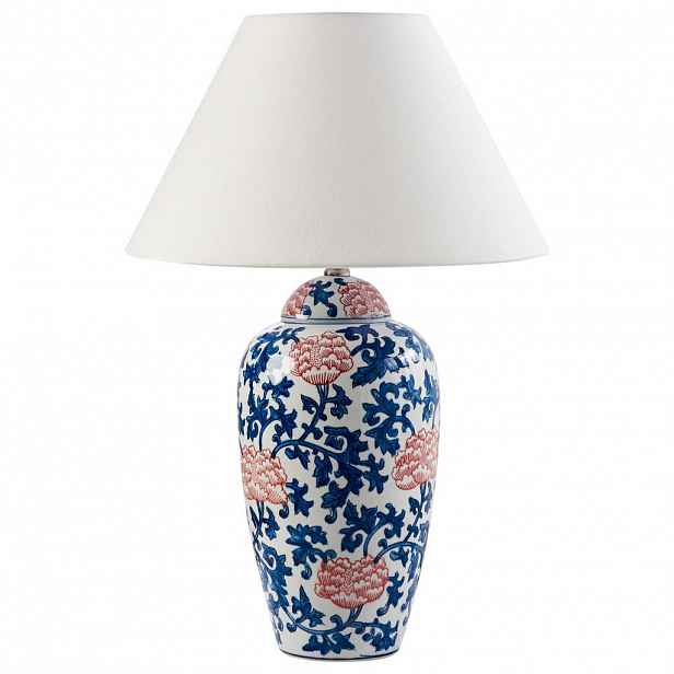 Beliani STOLNÍ LAMPA Bílá Verusa