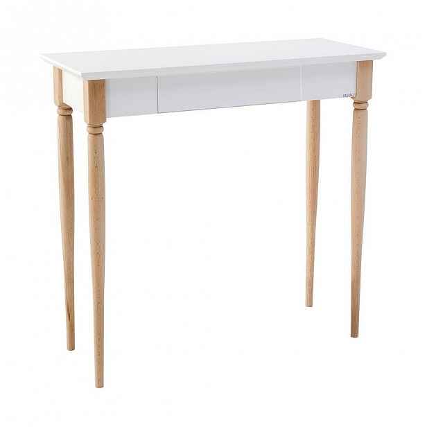Bílý pracovní stůl Ragaba Mamo, šířka 65 cm