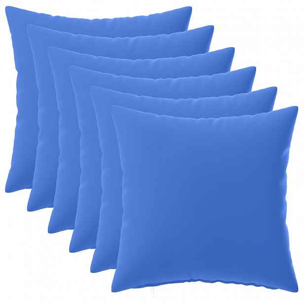vidaXL Povlak na polštář 6 pcs HEERLEN Královská modrá 35 x 35 cm