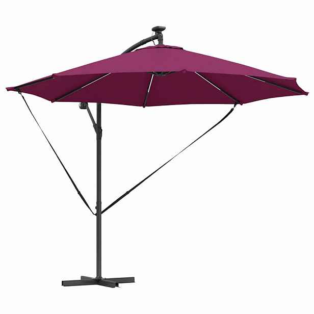 vidaXL Slunečník 294 x 294 x 248 cm Polyester a hliník