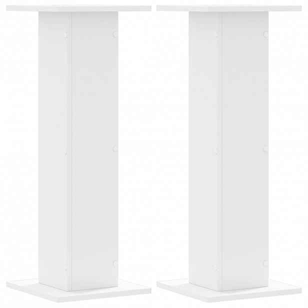vidaXL Stojany na rostliny 2 ks bílé 30 x 30 x 80 cm kompozitní dřevo