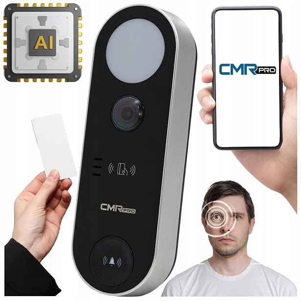 Videodomofon venkovní panel CMR-VDP124 2Mpx Wifi čtečka karet s Ai detekcí