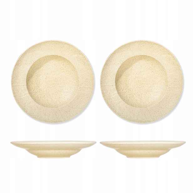 Hluboký Talíř Na Polévku 25,5 cm 350 ml Wilmax kulatý porcelánový béžový