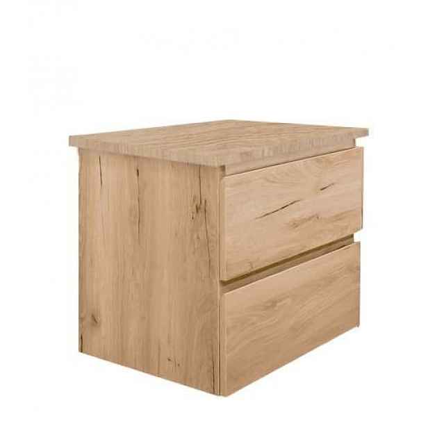 Koupelnová skříňka s dubovou krycí deskou SAT B-Way dub mat BWAY260OAKDESK