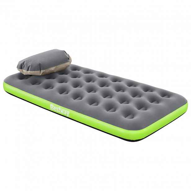 Bestway Vzduchová matrace 1místný 188 x 99 x 22 cm Šedá a zelená