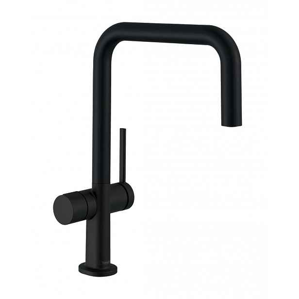 Hansgrohe Talis M54 - Dřezová baterie Talis U 220, s uzavíracím ventilem pro spotřebič, matná černá 72807670