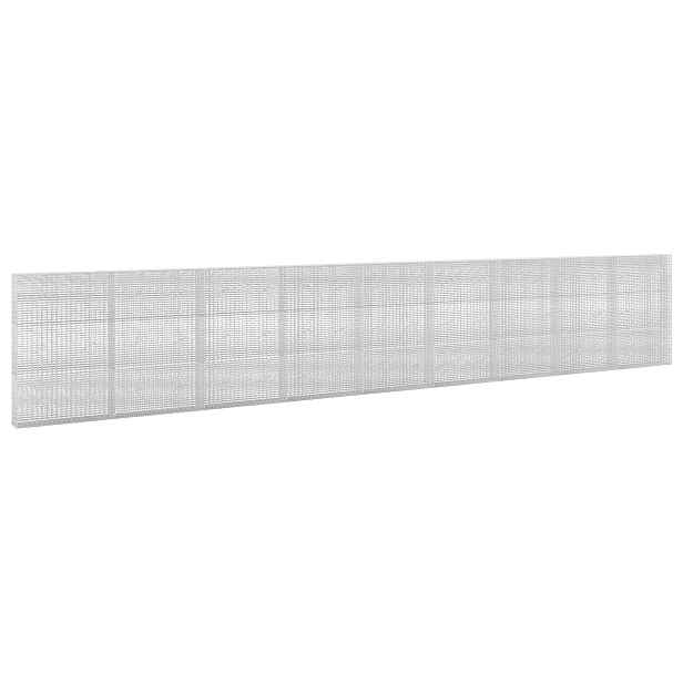 vidaXL Gabion s drátem 3,5 mm a sítem 5x2,5 cm 900x20x150 cm