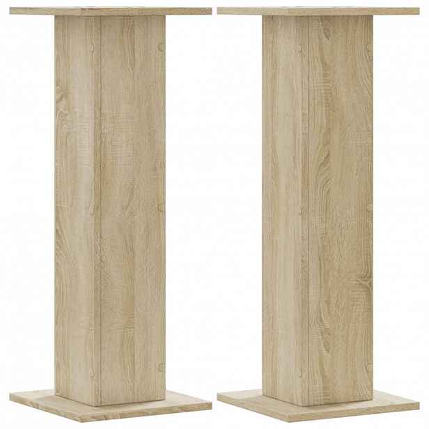 vidaXL Stojany na rostliny 2 ks dub sonoma 30 x 30 x 80 cm kompozit