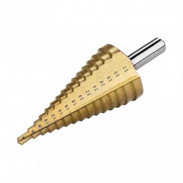 Vrták kuželový, titanový, 4,0-32,0 mm, Jufisto