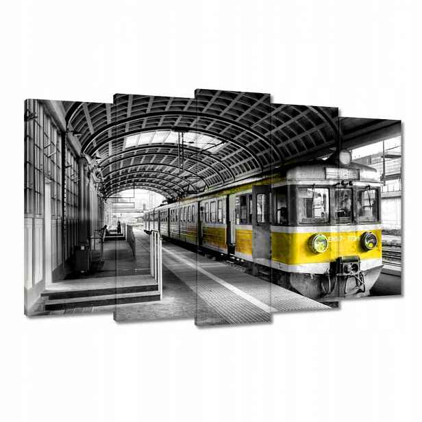 Obrazy 100x60 Žlutý vlak
