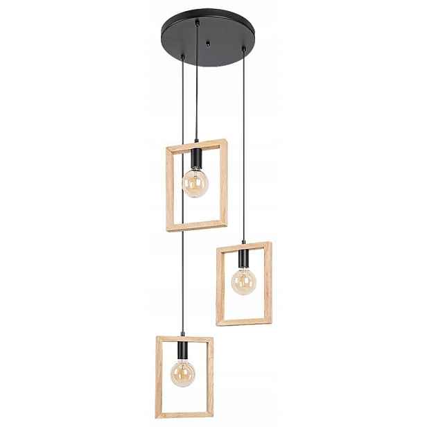 Černá závěsná lampa Indigo skandinávská nad jídelní stůl Rabalux