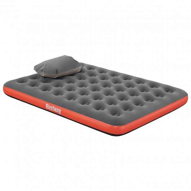 Bestway Vzduchová matrace 2místný 203 x 152 x 22 cm Šedá a červená