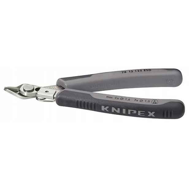 Boční štípací kleště pro elektroniku se svorkou na drát 125 mm Knipex